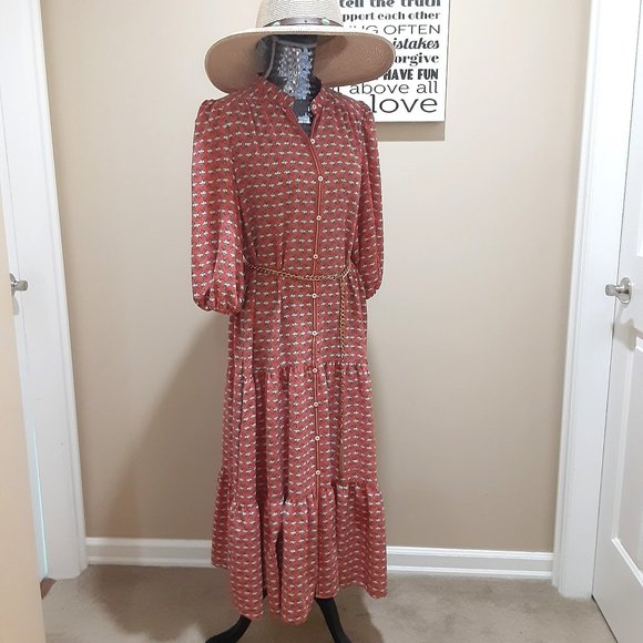 Dress - Tiered Midi - Picture 1 of 13